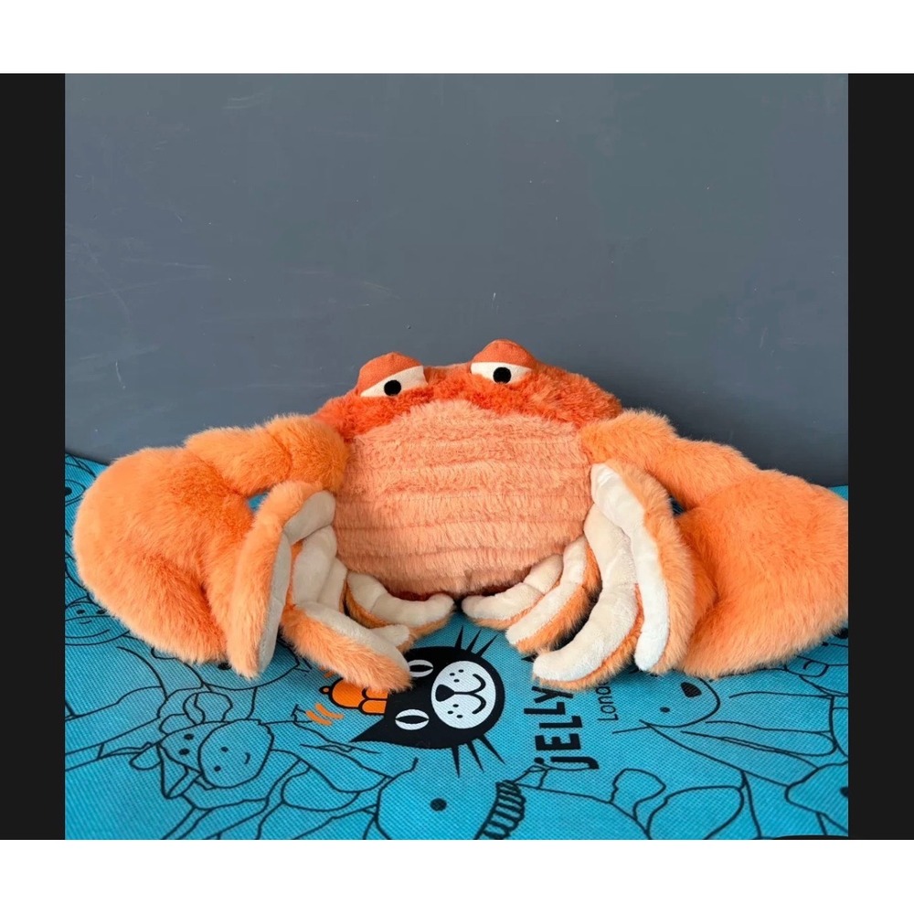 Jellycat Pinchsnap Crab Orange Plush CR2CRB Soft Stuffed Animal Authentic Orange